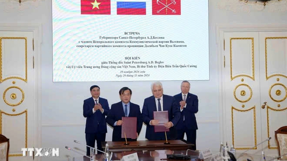 Dien Bien and Saint Petersburg ink cooperation agreement